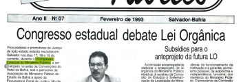 1993 – Nova Lei Orgânica Nacional